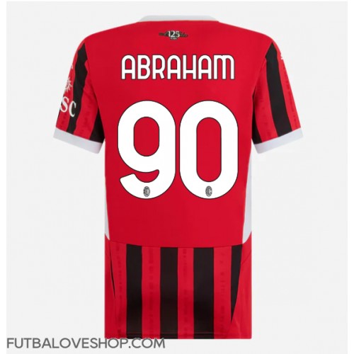 Dres AC Milan Tammy Abraham #90 Domáci pre Ženy 2024-25 Krátky Rukáv